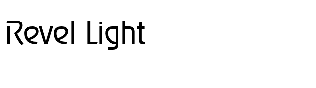 Revel Light font preview