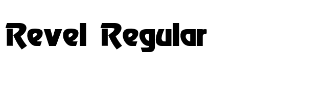 Revel Regular font preview