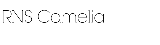 RNS Camelia font preview