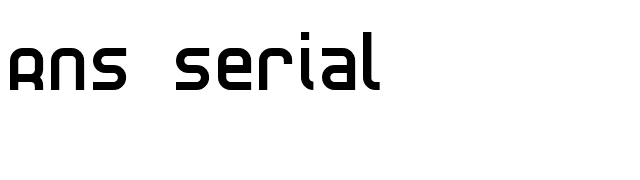 RNS Serial font preview