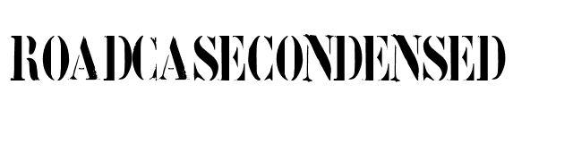 RoadcaseCondensed font preview