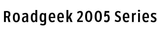 Roadgeek 2005 Series 2B font preview