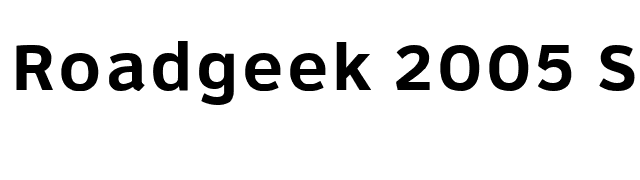 Roadgeek 2005 Series 6B font preview