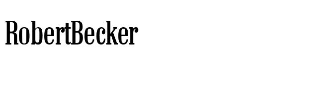 RobertBecker font preview