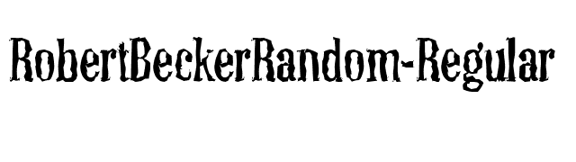 RobertBeckerRandom-Regular font preview