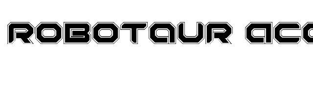 Robotaur Academy font preview