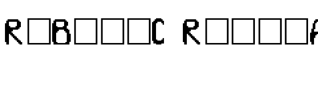 Robotic Regular font preview