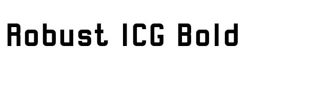 Robust ICG Bold font preview