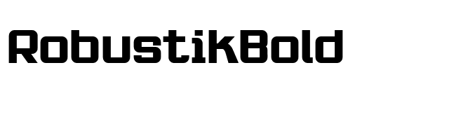 RobustikBold font preview