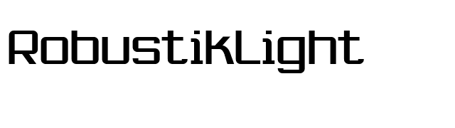 RobustikLight font preview