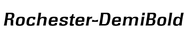 Rochester-DemiBoldIta font preview