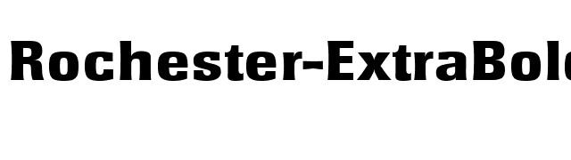 Rochester-ExtraBold font preview