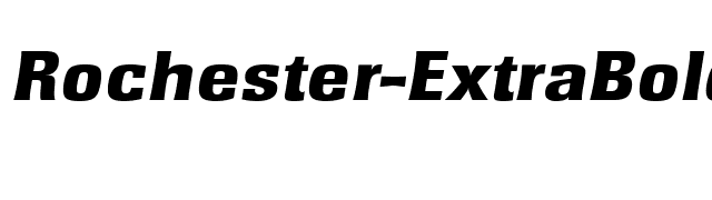 Rochester-ExtraBoldIta font preview