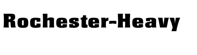 Rochester-Heavy font preview