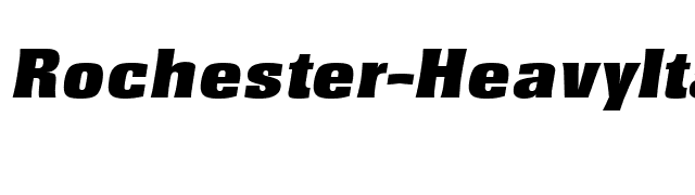 Rochester-HeavyIta font preview