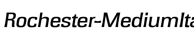 Rochester-MediumIta font preview