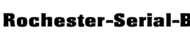 Rochester-Serial-Black-Regular font preview