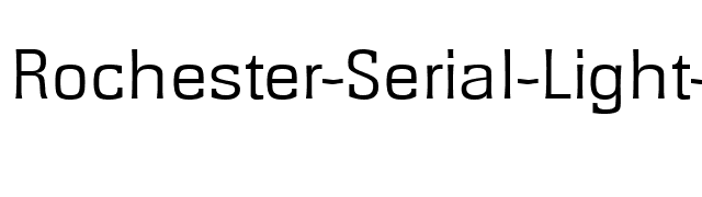 Rochester-Serial-Light-Regular font preview