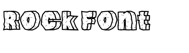 Rock Font font preview