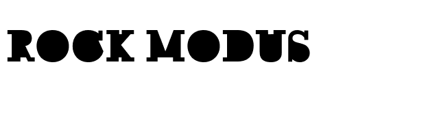 Rock Modus font preview