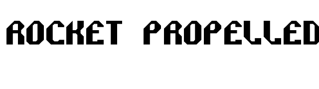 Rocket Propelled font preview