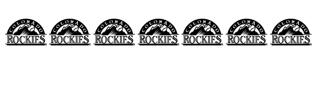 Rockies font preview