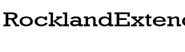 RocklandExtended font preview