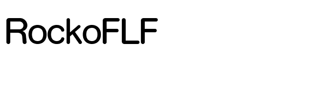 RockoFLF font preview