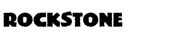 Rockstone font preview