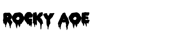 ROCKY AOE font preview