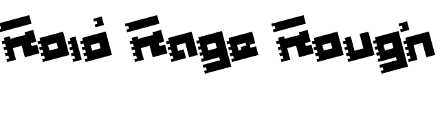 Roid Rage Rough font preview