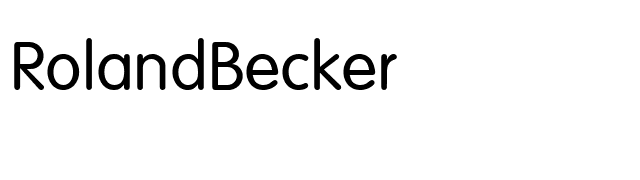 RolandBecker font preview