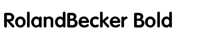 RolandBecker Bold font preview