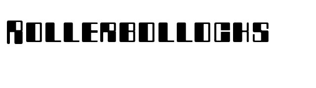 Rollerbollocks font preview