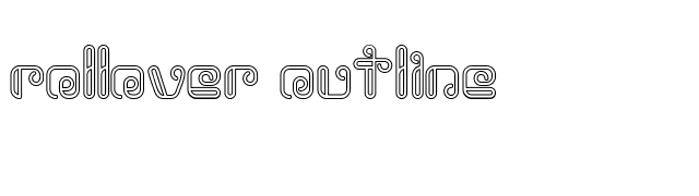 Rollover Outline font preview