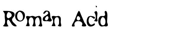 Roman Acid font preview