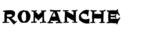 ROMANCHE font preview