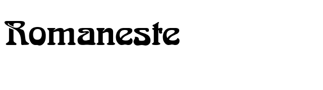 Romaneste font preview