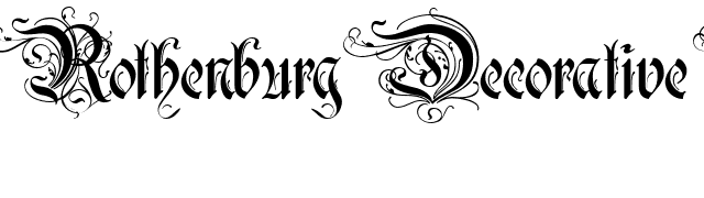 Rothenburg Decorative Normal font preview