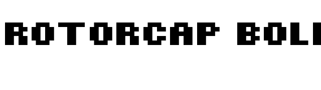 ROTORcap Bold font preview