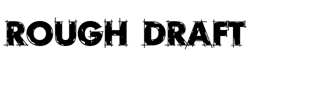 Rough Draft font preview