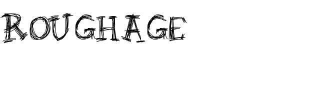 ROUGHAGE font preview