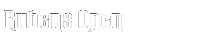 Rubens Open font preview