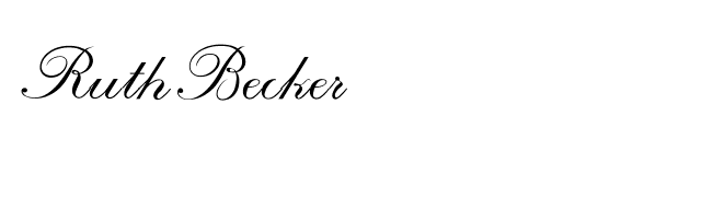 RuthBecker font preview