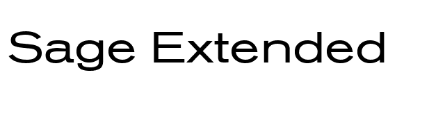 Sage Extended font preview