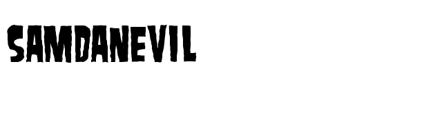 SamdanEvil font preview