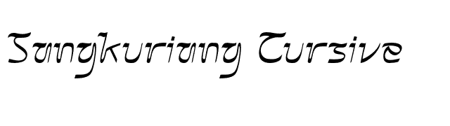 Sangkuriang Cursive font preview