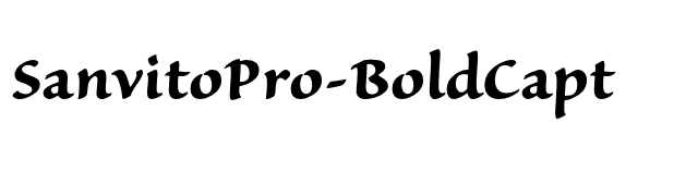 SanvitoPro-BoldCapt font preview