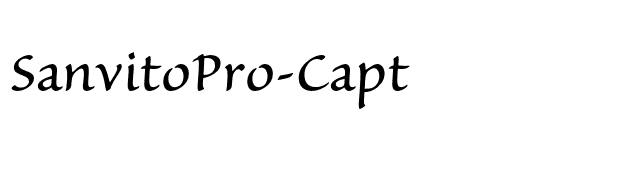 SanvitoPro-Capt font preview