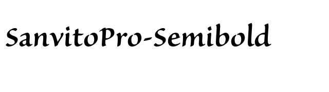 SanvitoPro-Semibold font preview